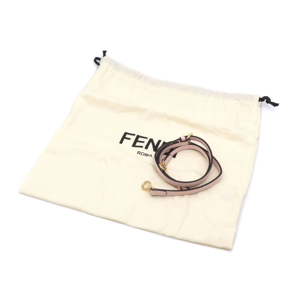 Fendi First Python Clutch Bag Pink - image 8